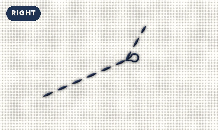 Correct sashiko slack.